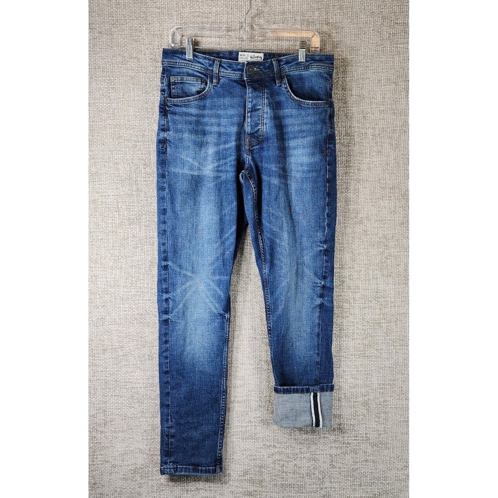 The Stronghold Redline Selvedge Jeans Relaxed Tapered  Mens Button Fly 30x32
